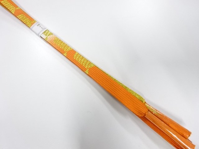 JAPANESE KIMONO / UNUSED KOREI HAND-TIED OBIJIME